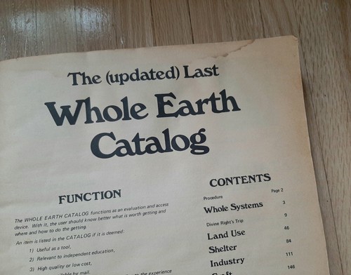 The Updated Last Whole Earth Catalog 1975 16th Edition Access To Tools - Picture 2 of 3