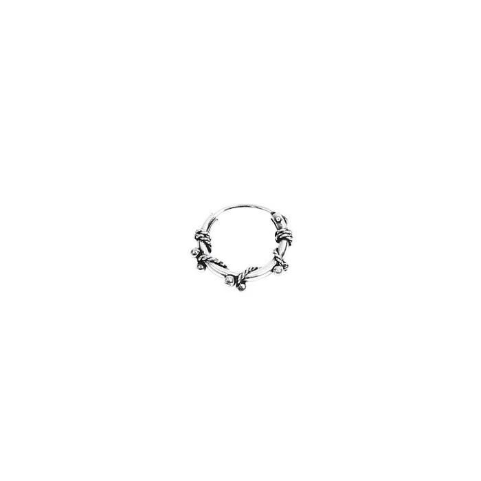 NKLAUS COPPIA ARGENTO STERLING 925 celtico celtico Bali Asea creoli con sfere 12mm 7115