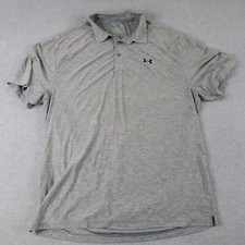 Under Armour Polo Shirt Mens XL HeatGear Loose Performance Golf Short Sleeve