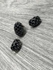Black Tourmaline Sterling Silver Vintage Ring & Matching Earrings