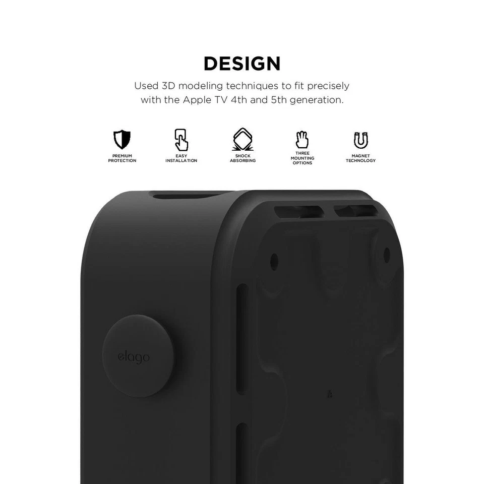 Apple TV Wall Mount - elago® Wall Mount for Apple TV 4K / 4th Generation - Image 2 of 4