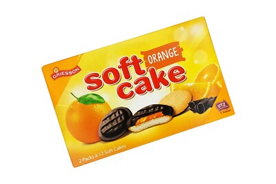 2x Griesson Soft Cake orange jelly filled jaffa cookies   600g | 1.33 lbs total