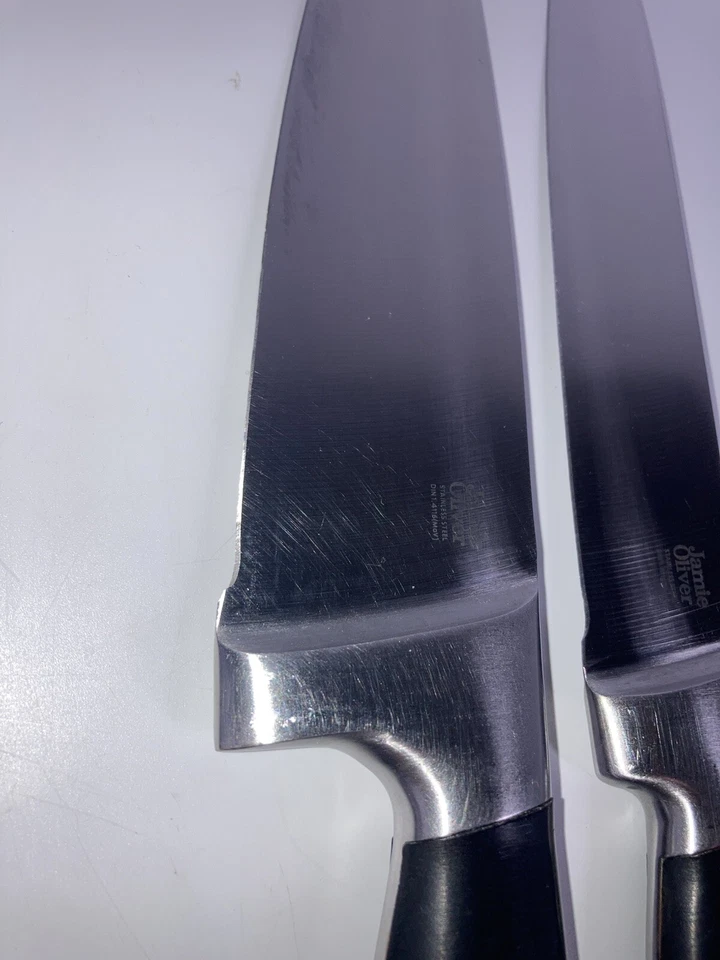 Juego de cuchillos Jamie Oliver 3 chefs utilitarios tallado mango negro Foto 4 de 4