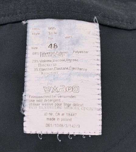 Alberto Stone Modern Ceramica Charcoal Gray 5 Pocket Jean Style Pants 34 - Picture 5 of 8