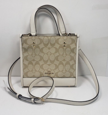 【大特価SALE！！】COACH デンプシー キャリーオールトート C5122 Coach C5122 Dempsey Tote 22 In Signature Canvas Light Khaki Chalk