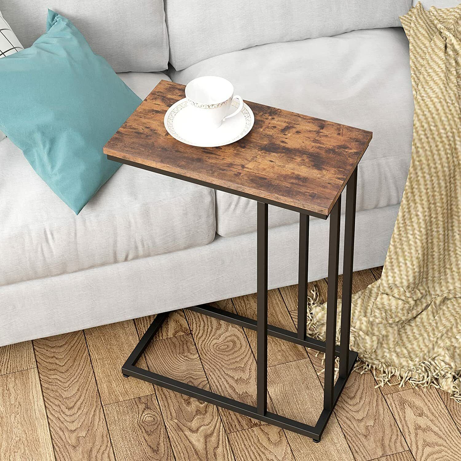 Hoobro C Shaped Sofa Side Table Snack/Coffee Table End Table Bedside Table  | Ebay