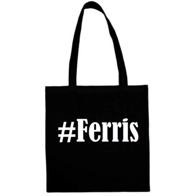 Tasche Beutel Baumwolltasche #Ferris Hashtag Einkaufstasche Schulbeutel Turnbeut