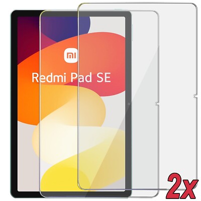 2x 9H Schutzglas Panzerfolie Xiaomi Redmi Pad SE 11 2023 Hartglas Full-Screen