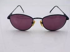 Vintage Girard 6826 Black Metal Oval Sunglasses Korea FRAMES ONLY
