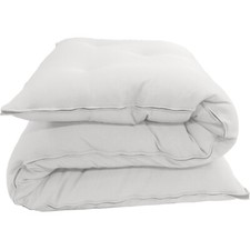 Twin Japanese Floor Rolling Futon Mattress, Cotton Shikifuton 3x 39 x 80 White