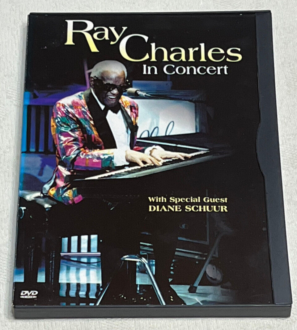 RAY CHARLES In CONCERT : From Miami With Special Guest Diane Schuur DVD - In Vgc