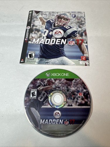 Madden NFL 17 (Microsoft Xbox One, 2016) Disc & Artwork TESTED