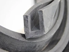 C-Channel 1/8" Wall Rubber Neoprene Edge Trim Square U Seal 24 FT 1/4" X 1/2"