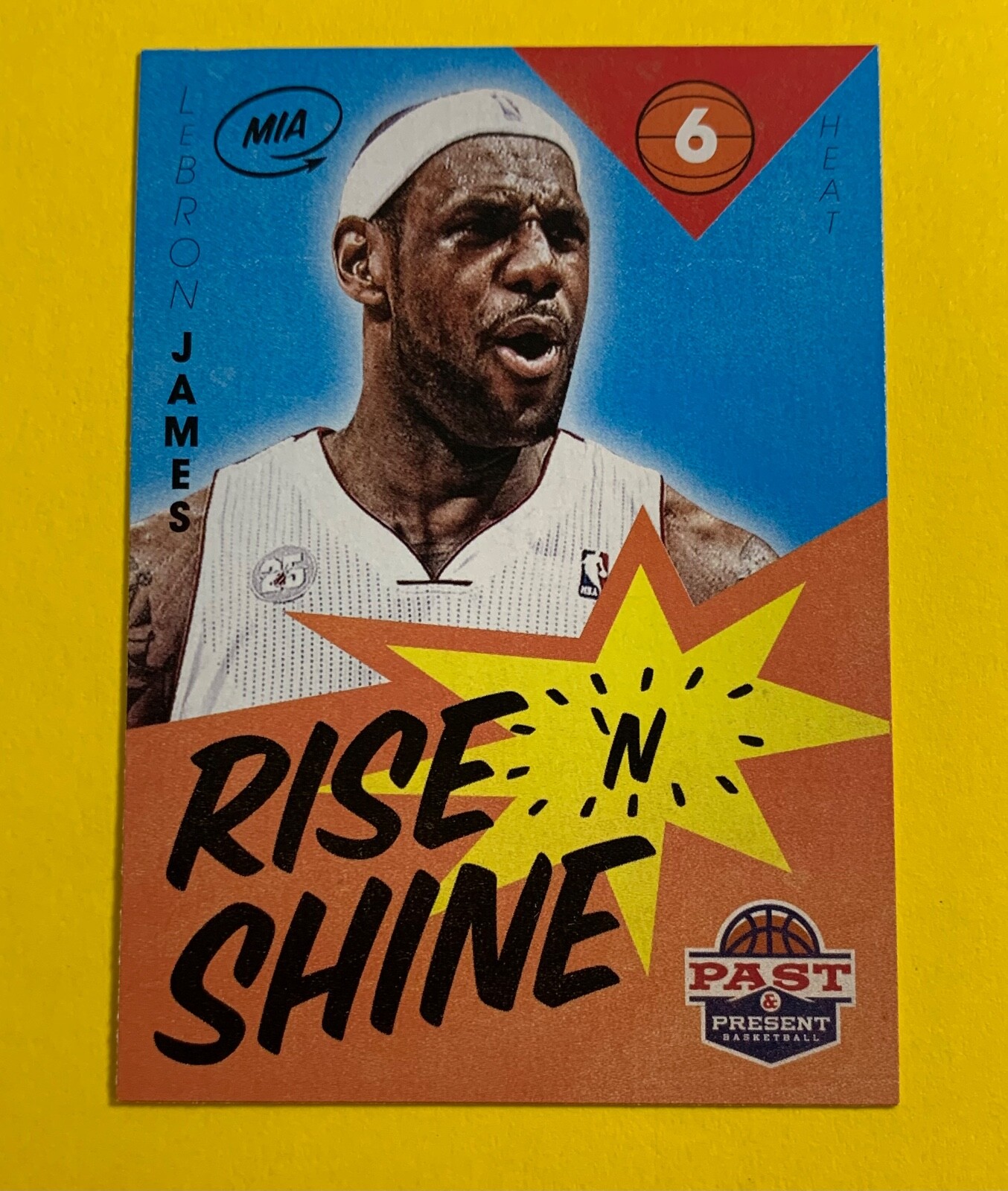 LEBRON JAMES 2012-13 Panini Past & Present Rise 'N Shine #63 Miami Heat Lakers