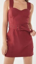 URBAN OUTFITTERS burgundy MARIA sleeveless MINI DRESS sz 2) new with tag