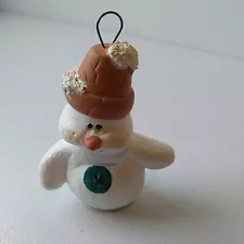 Super Rare Snowman With Crackpot On Head