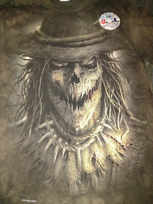 New James Ryman 2013 Scarecrow Horror Tie Dye Graphic T-Shirt Size