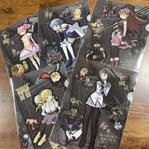 Puella Magi Madoka Magica Goods lot File folder Homura Sayaka Mami SEGA  