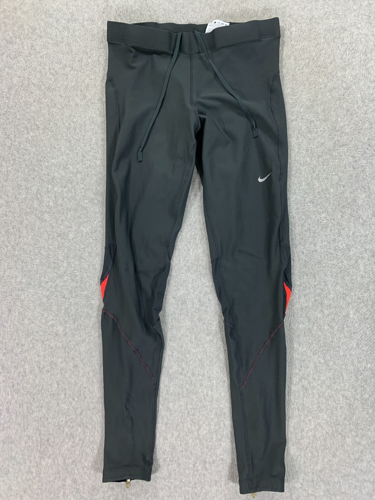 Nike Dri-Fit Womens Compression Running Tights Small Gray