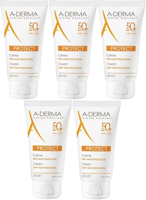 5 x 40 ml A-DERMA Sonnenschutzcreme sehr hoher Schutz LSF50+ ohne Duft
