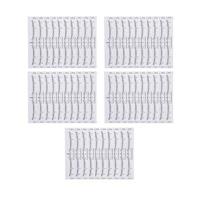 10/20/50Pcs Eyebrow Ruler Scale Sticker Makeup Tattoo Shaper Stencil Measure n