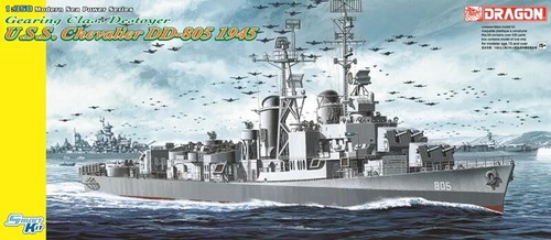 1/350 U.S.S. Chevalier DD-805 Gearing Class Destroyer 1945 - Dragon 1046