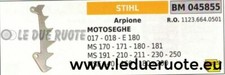 11296640500 ARPIONE ARTIGLIO MOTOSEGA STIHL MS192T MS193T MS194T