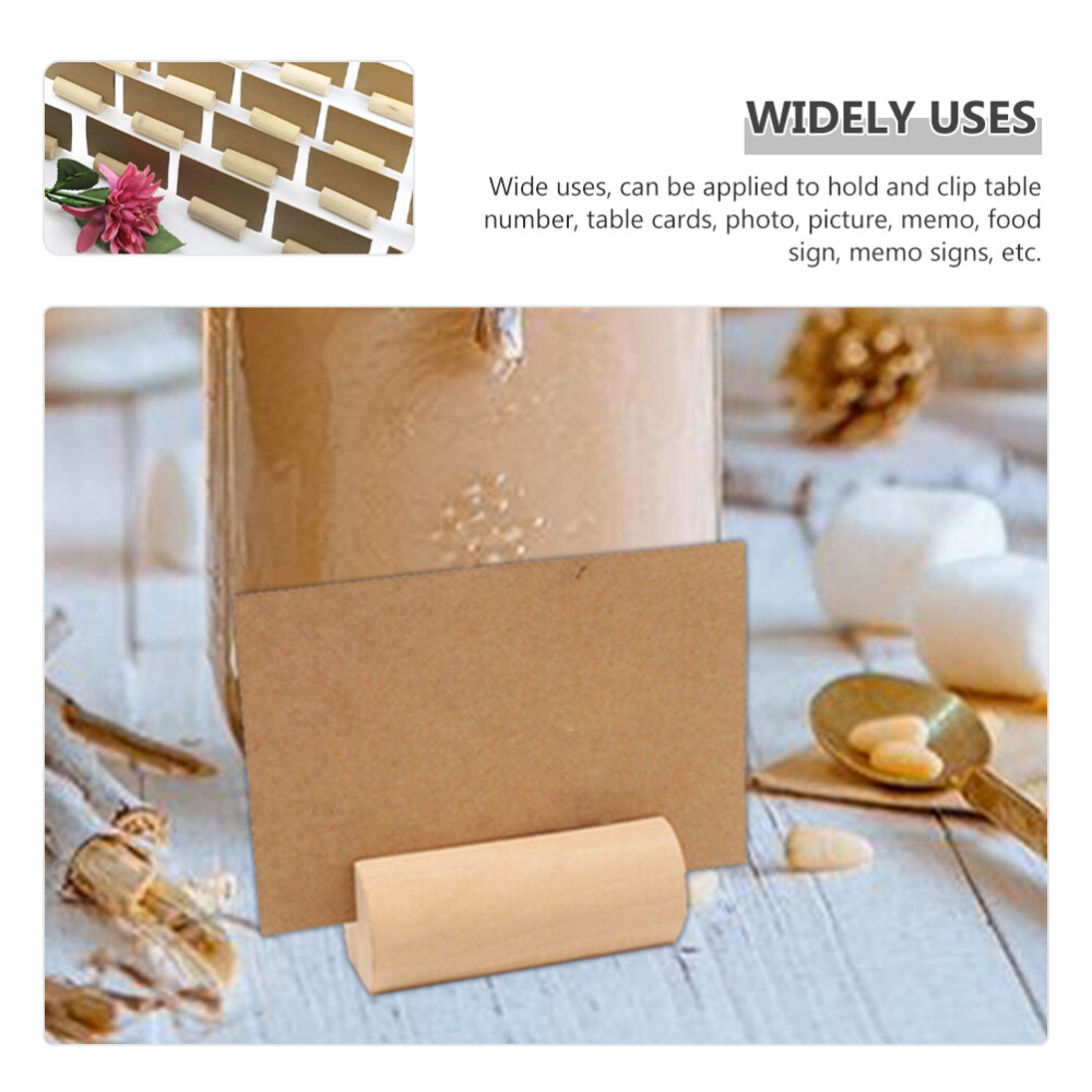10Pcs Wood Table Name Holder Memo Holder Clip Country Wedding