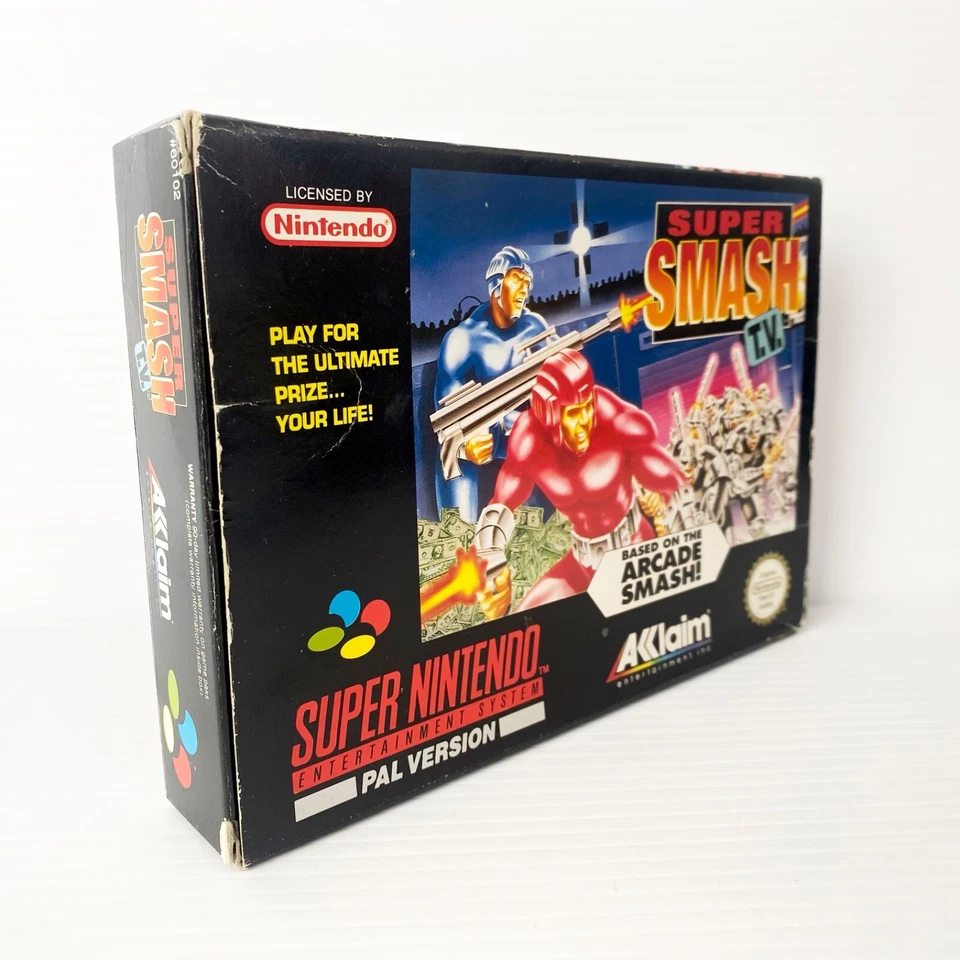 Super Smash TV + Caja, Inserto, Manual CIB - SNES - Probado y Funcionando Foto 2 de 4