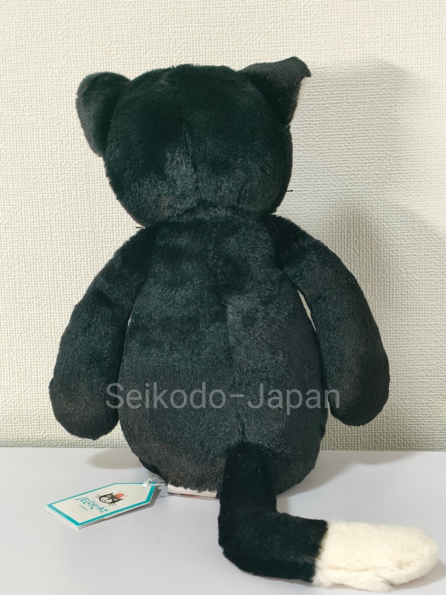  Medium Bashful Black Kitten 黒猫 Bashful Black Kitten - Official Jellycat