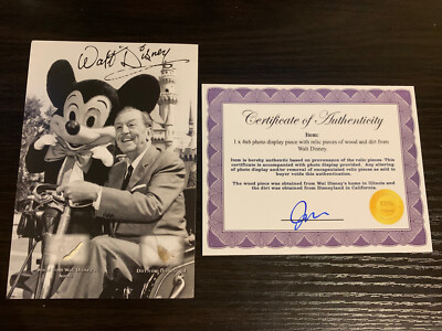 その他 Walt Disney Authentic History Relic Walt Disney relic pieces Disneyland photo display | eBay