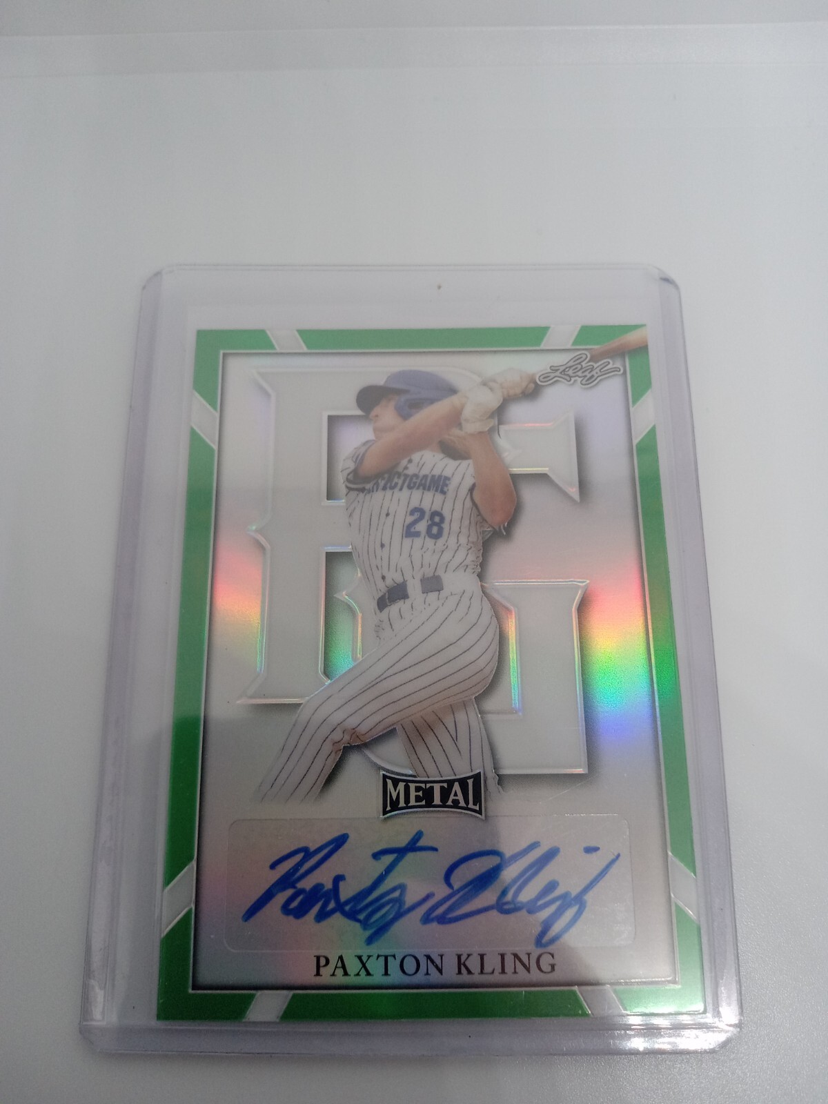 2021 LEAF PERFECT GAME METAL PAXTON KLING AUTO GREEN 2/10 eBay
