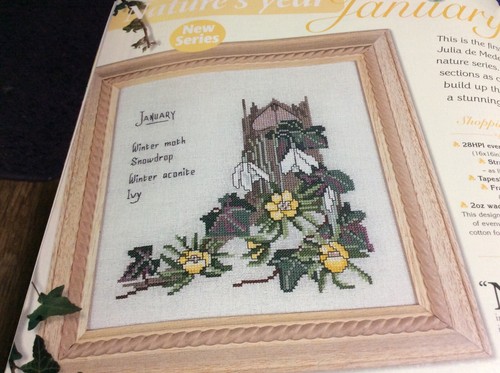 (G18) Tudor Cottage & Snowdrop Cross Stitch Chart - Picture 2 of 2