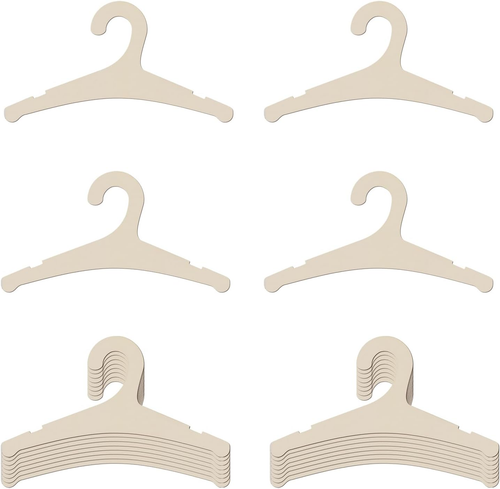 20 Packs Wooden Baby Hangers for Baby Clothes, 9 Inch Wood Newborn Baby Girl Boy
