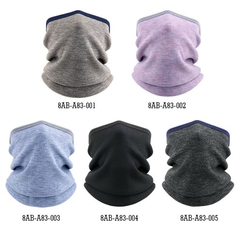Winter Double-Layer Neck Warm Gaiter Windproof Fleece Lining Ski Face Mask Scarf - Bild 11 von 17