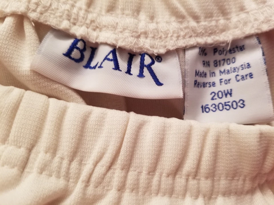 Pantalones Blair Mujer Talla 20W Marfil NUEVO Foto 2 de 4