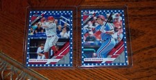 2019 Panini Donruss Base Independence Day Rhys Hoskins Base & Photo Variation 2