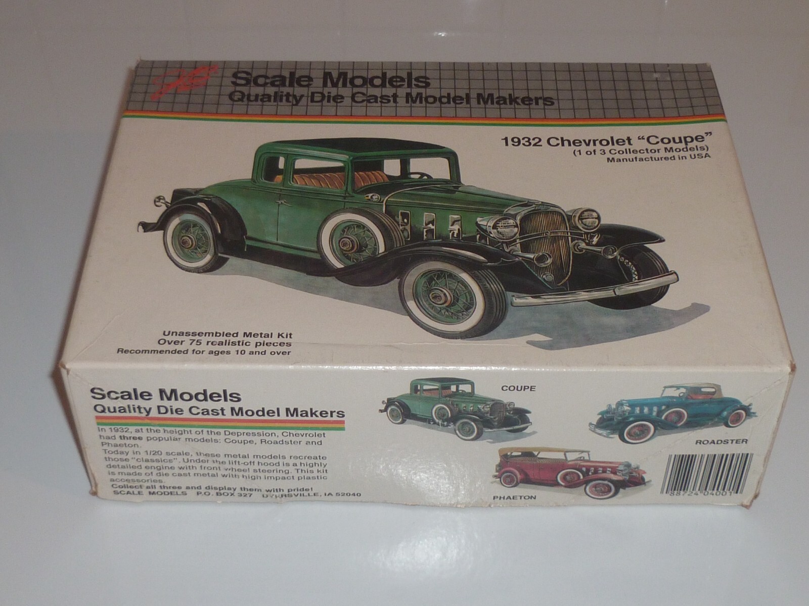 Maquette voiture métal Chevrolet 1932 : la réplique robuste style Joustra sans plastique