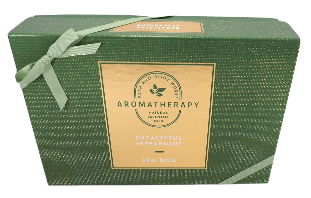 NIB Bath & Body Works Spa Box Aromotherapy Eucalyptus & Spearmint Gift