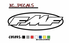 FMF (x2) PAIR Vinyl Decal Sticker Graphics Logo Motocross ATV Dirt Bike Exhaust