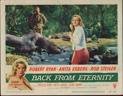 BACK FROM ETERNITY original 1956 lobby card ANITA EKBERG 11x14 movie