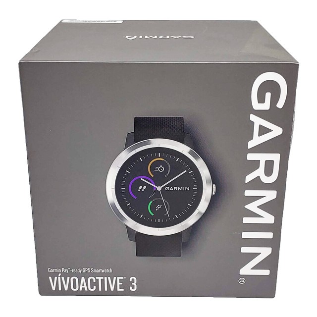 Garmin Vivoactive 3 GPS Smartwatch Stainless Steel Heart Rate Crossfit Running | eBay