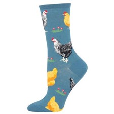 Womens Chicken socks Socksmith 'Bock Bock' design cotton mix animal lover gift