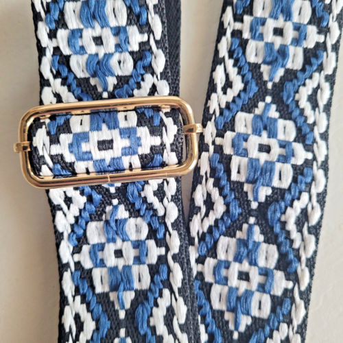 Verstellbarer breiter marineblauer Umhängegurt Ersatz für Handtasche Geldbörse 2" Gitarre - Bild 6 von 21