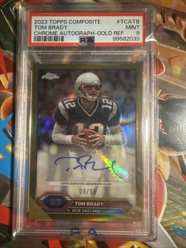 2023 Topps Composite Chrome Gold Refractors Autographs Tom Brady AUTO 8/50🔥🔥