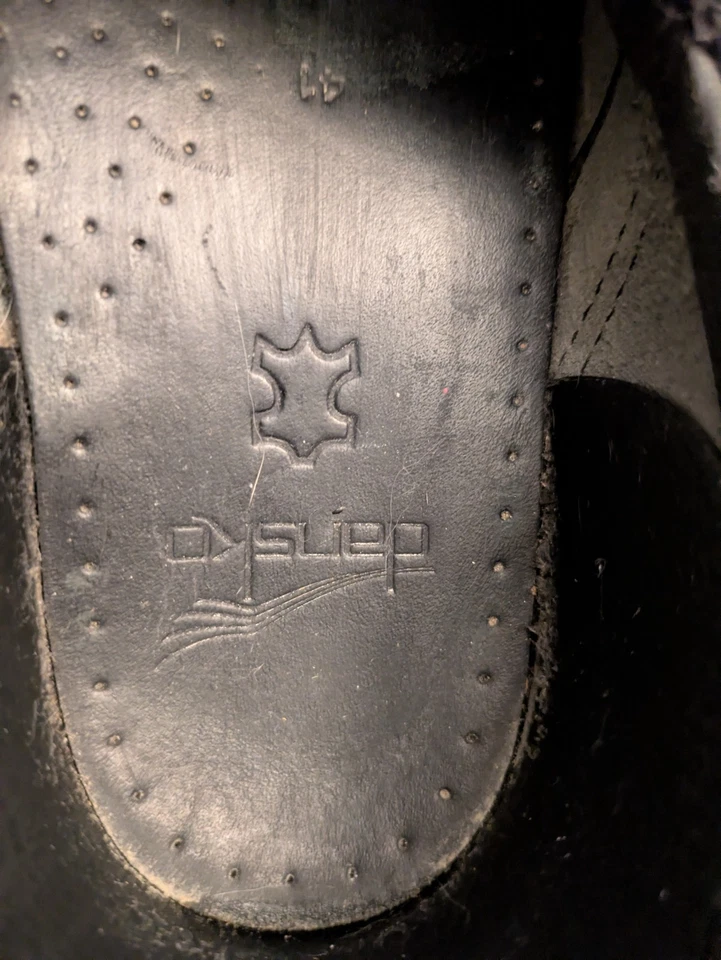 Dansko Gray Blue Pink Paisley Professional Nursing Clog Shoes Womens 41 - Image 4 of 4