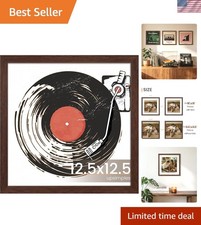 Versatile 12.5x12.5 Matted Frame - Perfect for Vinyl Records Photos