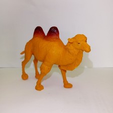 Plastic Bactrian Camel Figure Toy Dessert Animal Figurine Collectible Kids