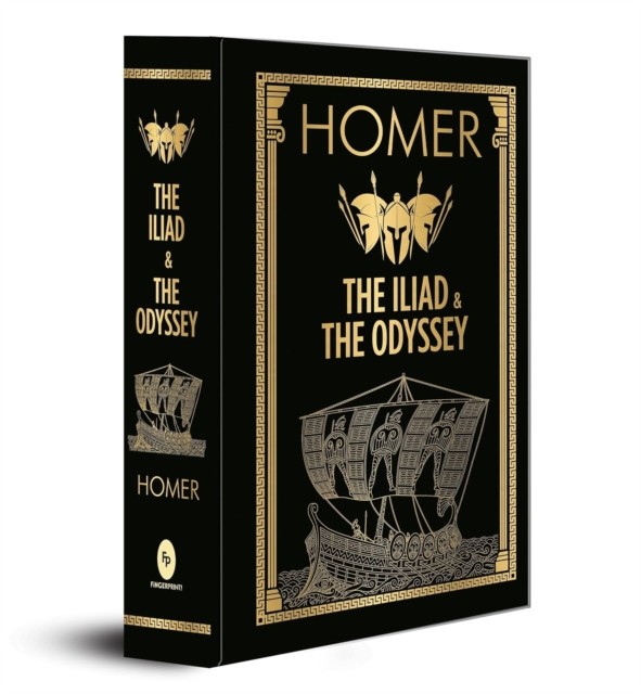 HOMER: The Iliad & the Odyssey Deluxe Hardbound Edition by Homer (Hardback Book)