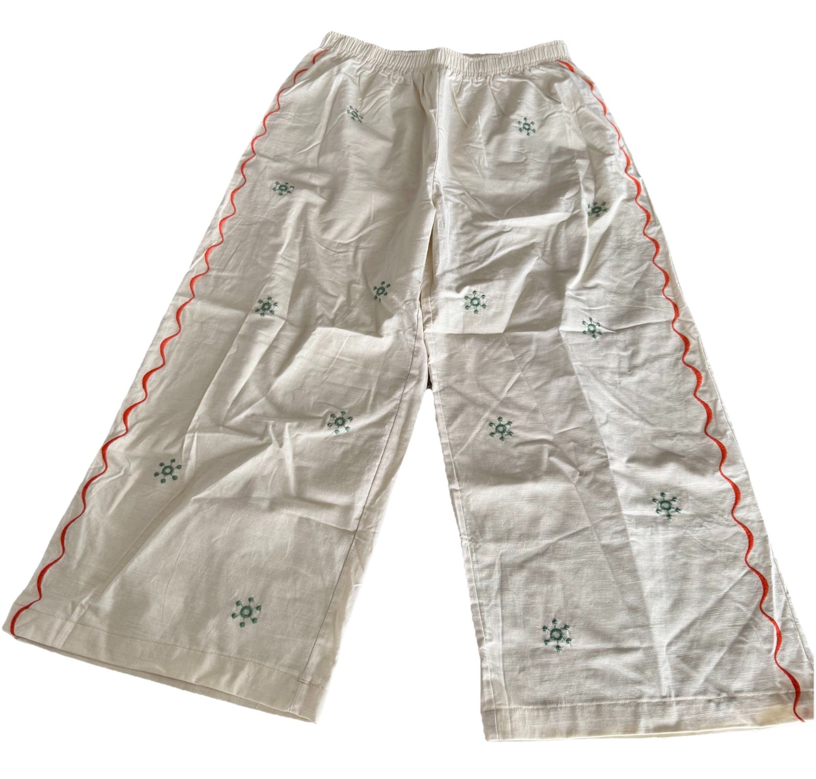 Petal + Pup by MABLE Elizabeth Pant Light Taupe Embroidered Boho NWT Size Medium image 2